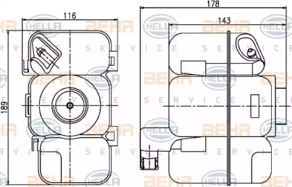 Резервуар BEHR HELLA SERVICE 8MA 376 789-741