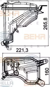 Резервуар BEHR HELLA SERVICE 8MA 376 789-751