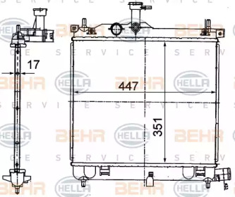 Теплообменник BEHR HELLA SERVICE 8MK 376 790-001