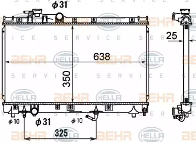 Теплообменник BEHR HELLA SERVICE 8MK 376 790-161