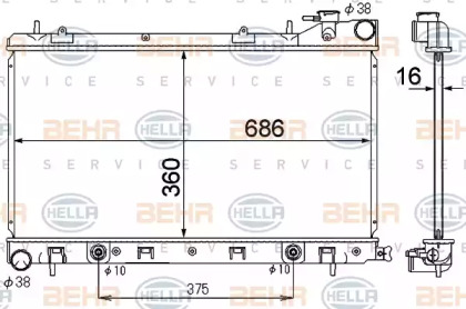 Теплообменник BEHR HELLA SERVICE 8MK 376 790-271