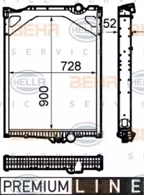 Теплообменник BEHR HELLA SERVICE 8MK 376 792-241