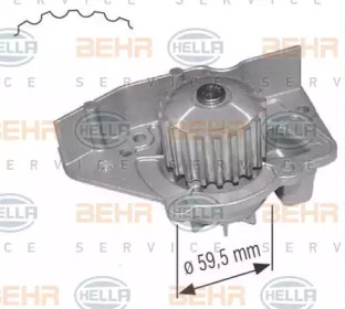 Насос BEHR HELLA SERVICE 8MP 376 801-084