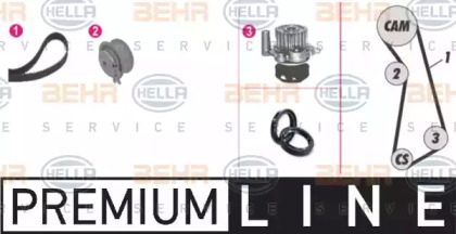 Комплект водяного насоса / зубчатого ремня BEHR HELLA SERVICE 8MP 376 803-801