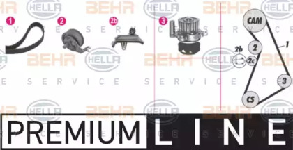 Комплект водяного насоса / зубчатого ремня BEHR HELLA SERVICE 8MP 376 811-821