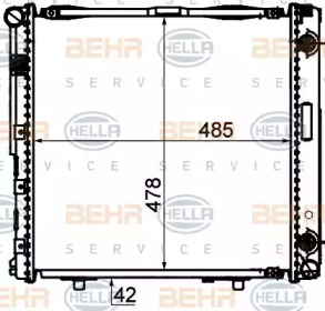 Теплообменник BEHR HELLA SERVICE 8MK 376 888-444