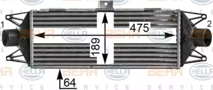 Теплообменник BEHR HELLA SERVICE 8ML 376 900-451