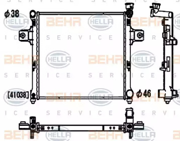 Теплообменник BEHR HELLA SERVICE 8MK 376 900-651