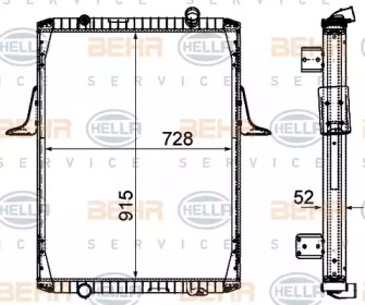 Теплообменник BEHR HELLA SERVICE 8MK 376 906-271