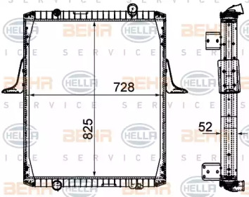 Теплообменник BEHR HELLA SERVICE 8MK 376 906-281