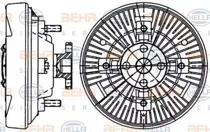 Сцепление BEHR HELLA SERVICE 8MV 376 907-201