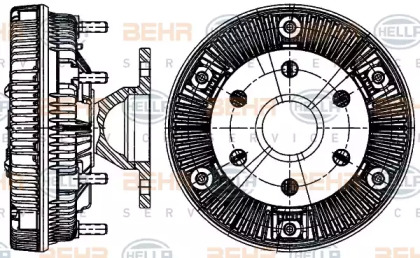 Сцепление BEHR HELLA SERVICE 8MV 376 907-291