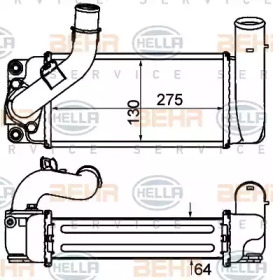 Теплообменник BEHR HELLA SERVICE 8ML 376 910-071