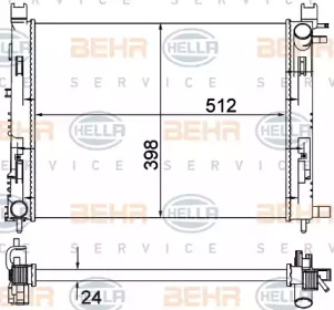 Теплообменник BEHR HELLA SERVICE 8MK 376 912-245