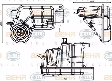 Резервуар BEHR HELLA SERVICE 8MA 376 923-021