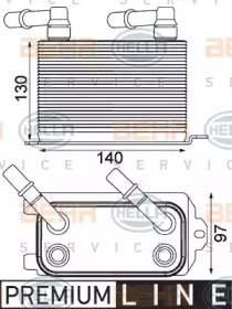 Теплообменник BEHR HELLA SERVICE 8MO 376 924-211