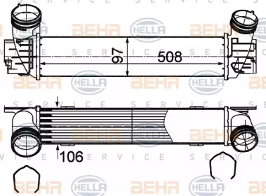 Теплообменник BEHR HELLA SERVICE 8ML 376 988-094