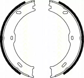 Комлект тормозных накладок TRISCAN 8100 10023