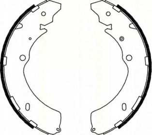 Комлект тормозных накладок TRISCAN 8100 10032