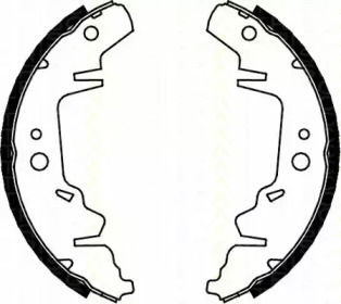 Комлект тормозных накладок TRISCAN 8100 10593