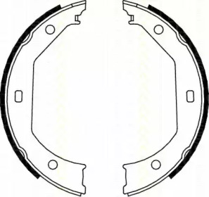 Комлект тормозных накладок TRISCAN 8100 11638