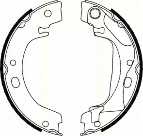 Комлект тормозных накладок TRISCAN 8100 13041