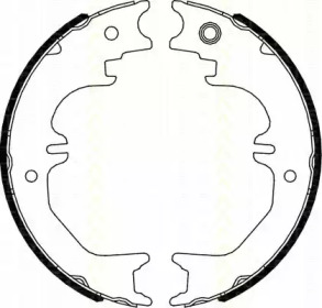Комлект тормозных накладок TRISCAN 8100 13050
