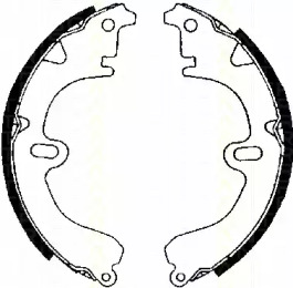 Комлект тормозных накладок TRISCAN 8100 13392