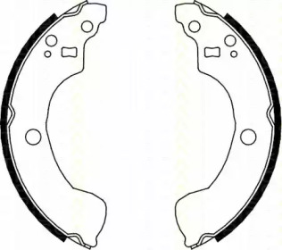 Комлект тормозных накладок TRISCAN 8100 14004