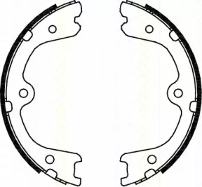 Комлект тормозных накладок TRISCAN 8100 14008
