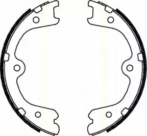 Комлект тормозных накладок TRISCAN 8100 14009