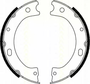Комлект тормозных накладок TRISCAN 8100 14011