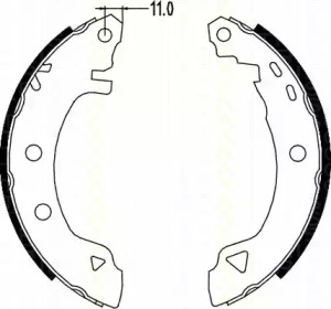 Комлект тормозных накладок TRISCAN 8100 15580