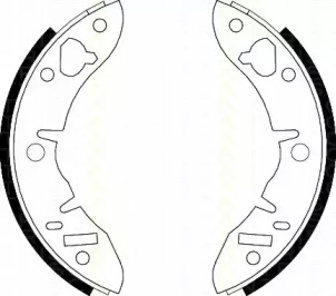 Комлект тормозных накладок TRISCAN 8100 17033