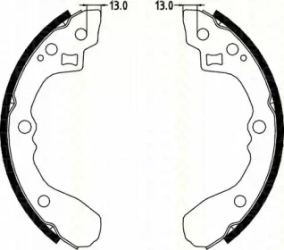 Комлект тормозных накладок TRISCAN 8100 18001