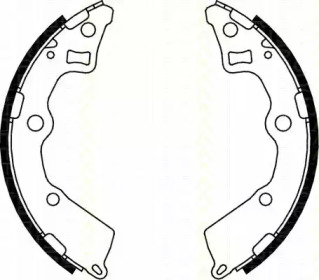 Комлект тормозных накладок TRISCAN 8100 18008