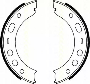 Комлект тормозных накладок TRISCAN 8100 20001
