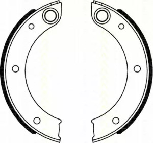 Комлект тормозных накладок TRISCAN 8100 20003