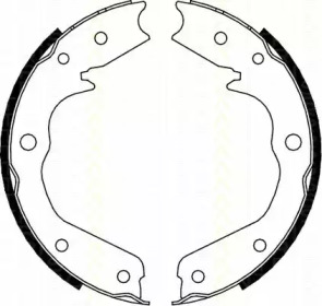 Комлект тормозных накладок TRISCAN 8100 24002