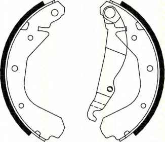 Комлект тормозных накладок TRISCAN 8100 24409