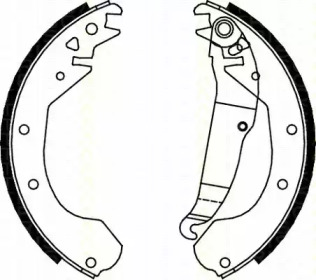 Комлект тормозных накладок TRISCAN 8100 24410