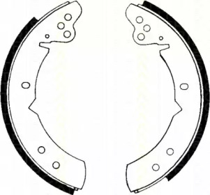 Комлект тормозных накладок TRISCAN 8100 27244