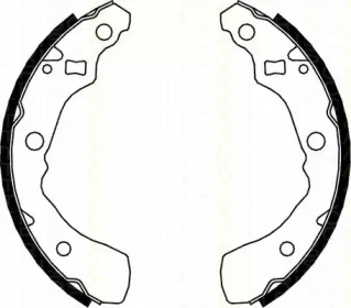 Комлект тормозных накладок TRISCAN 8100 41618