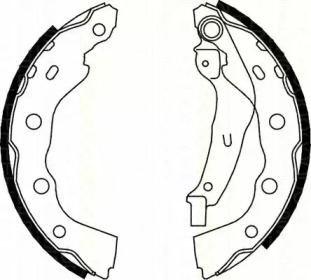 Комлект тормозных накладок TRISCAN 8100 42628