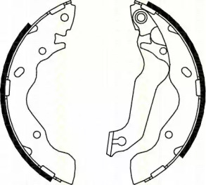 Комлект тормозных накладок TRISCAN 8100 43013