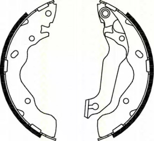 Комлект тормозных накладок TRISCAN 8100 43015