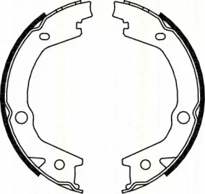 Комлект тормозных накладок TRISCAN 8100 43020