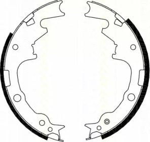 Комлект тормозных накладок TRISCAN 8100 80004