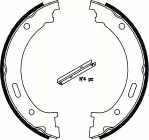 Комлект тормозных накладок TRISCAN 8100 80009