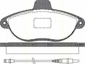 Комплект тормозных колодок TRISCAN 8110 10501